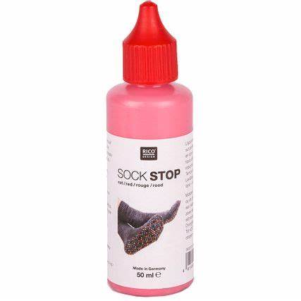 Anti -slip latex bottle for socks - red