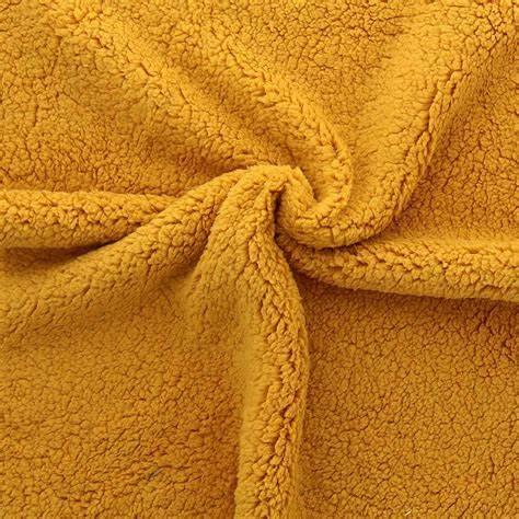 Sherpa fabric - mustard