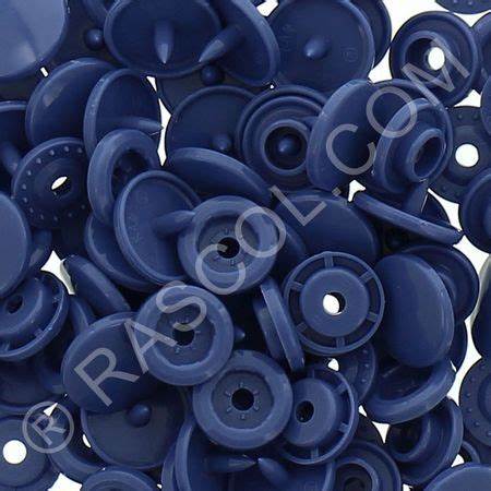 Sachet of 25 Round Kam resin pressures - Jeans Blue