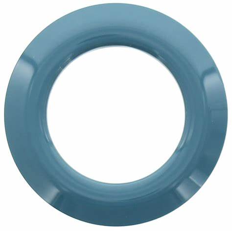 Lot 8 Ø44 mm curtain eyelets - shiny - glacier blue