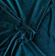 Stretch velvet fabric - petroleum blue