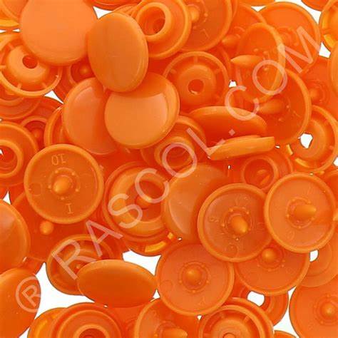 Sachet of 25 Round Kam Resin Pressures - Orange