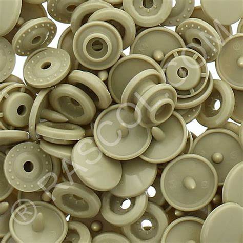 Sachet of 25 Round Kam resin pressures - Dark beige