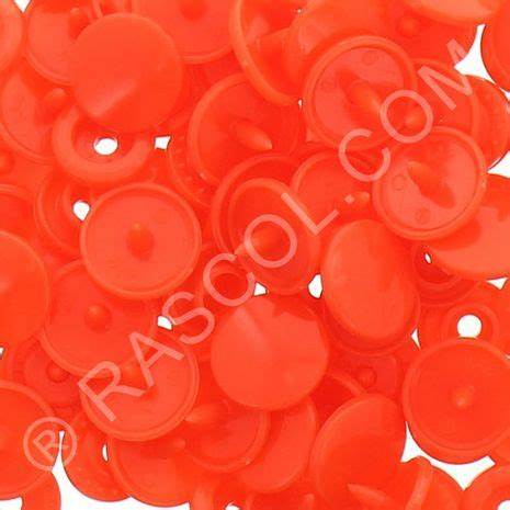 Sachet of 25 round Kam resin pressures - Fluo orange