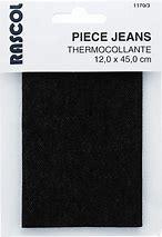 Percale thermocollante pour réparation - Jeans noir