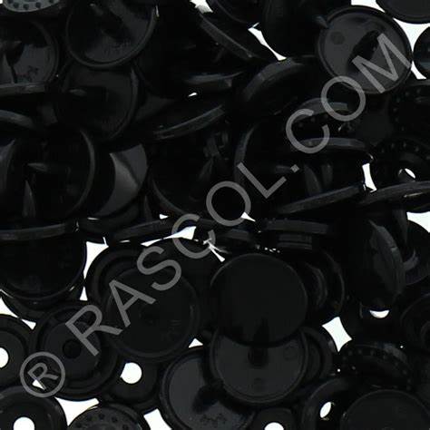 Sachet of 25 Round Kam Resin Pressures - Black