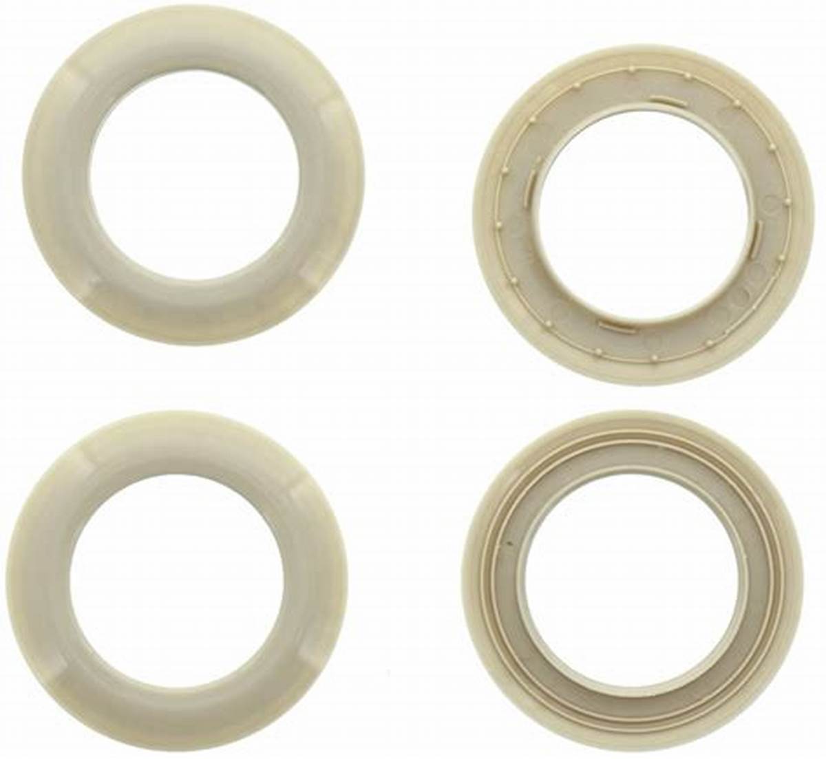 Lot 8 Ø44 mm curtain eyelets - shiny - linen