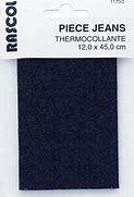 Percale thermocollante pour réparation - Jeans bleu marine