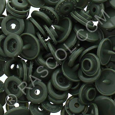 Sachet of 25 Round Kam resin pressures - Green gray