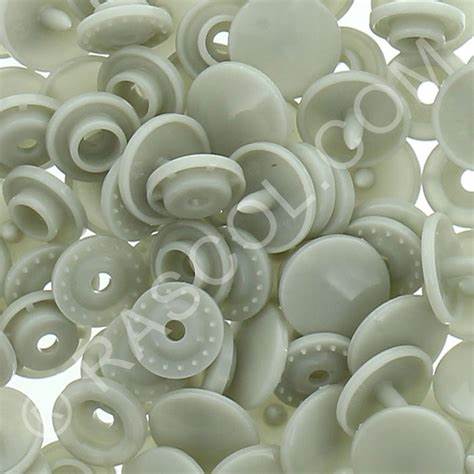 Sachet of 25 Round Kam Resin Pressures - Beige gray