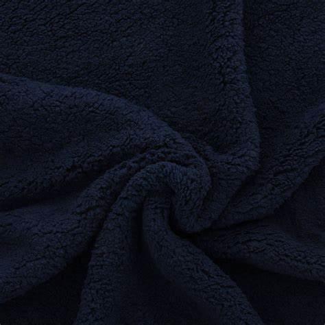 Sherpa fabric - Navy blue