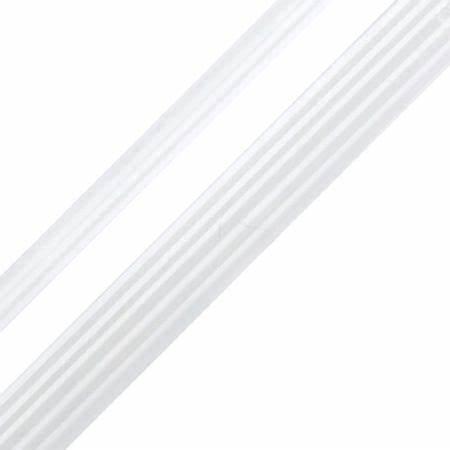 White ribbed elastic