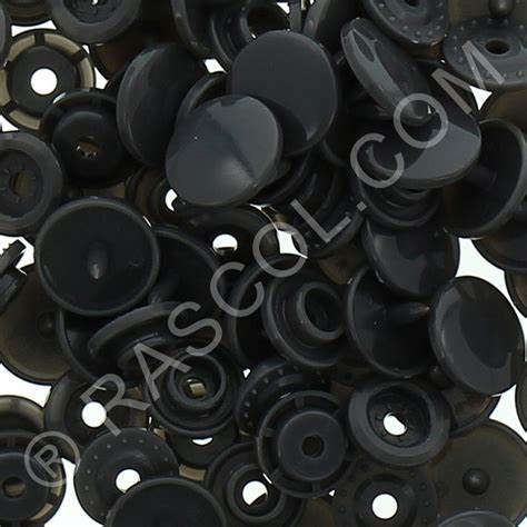 Sachet of 25 Round Kam resin pressures - Anthracite gray