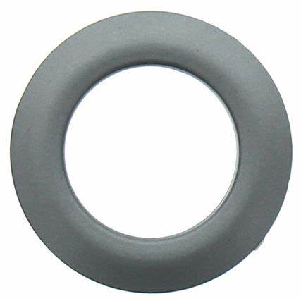 Lot 8 Ø44 mm curtain eyelets - satin - dark silver