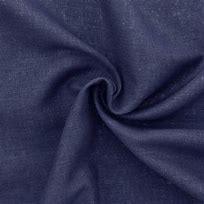 Tissu lin viscose - Bleu marine