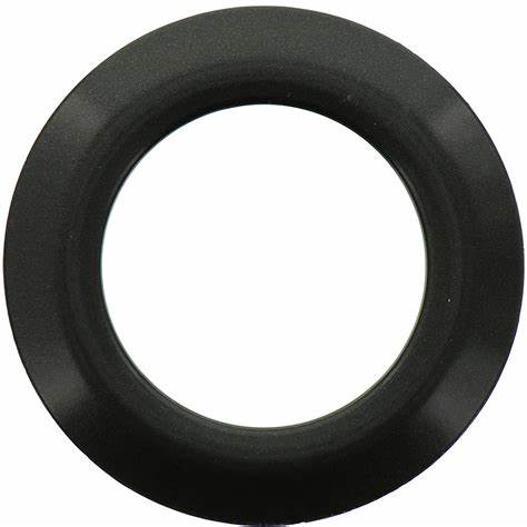 Lot 8 Ø44 mm curtain eyelets - satin - black