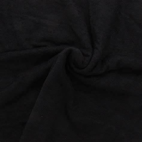 Tissu micro éponge viscose - Noir