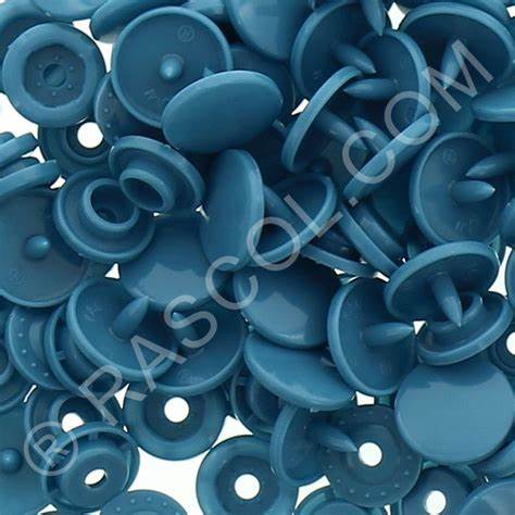 Sachet of 25 round Kam resin pressures - petroleum blue