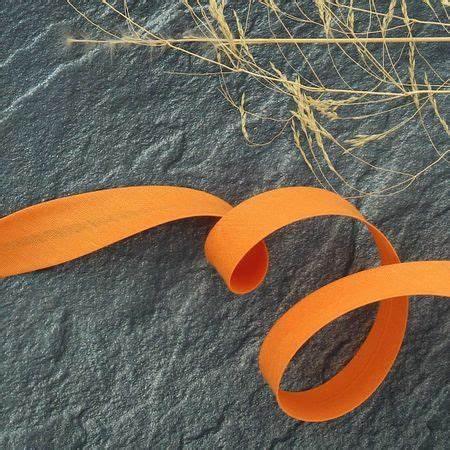 Biais tout textile polycoton - Orange