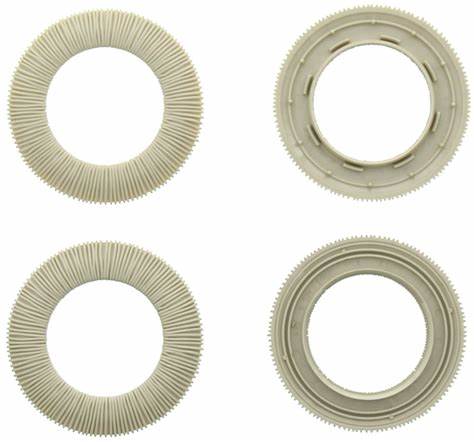 Lot 8 Ø44 mm curtain eyelets - ethnic - linen