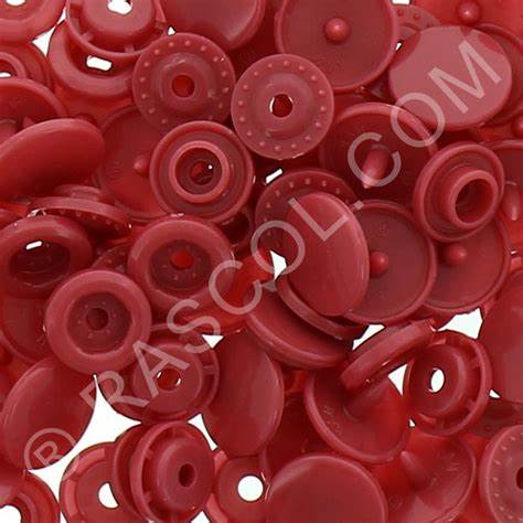 Sachet of 25 round Kam resin pressures - Red copper