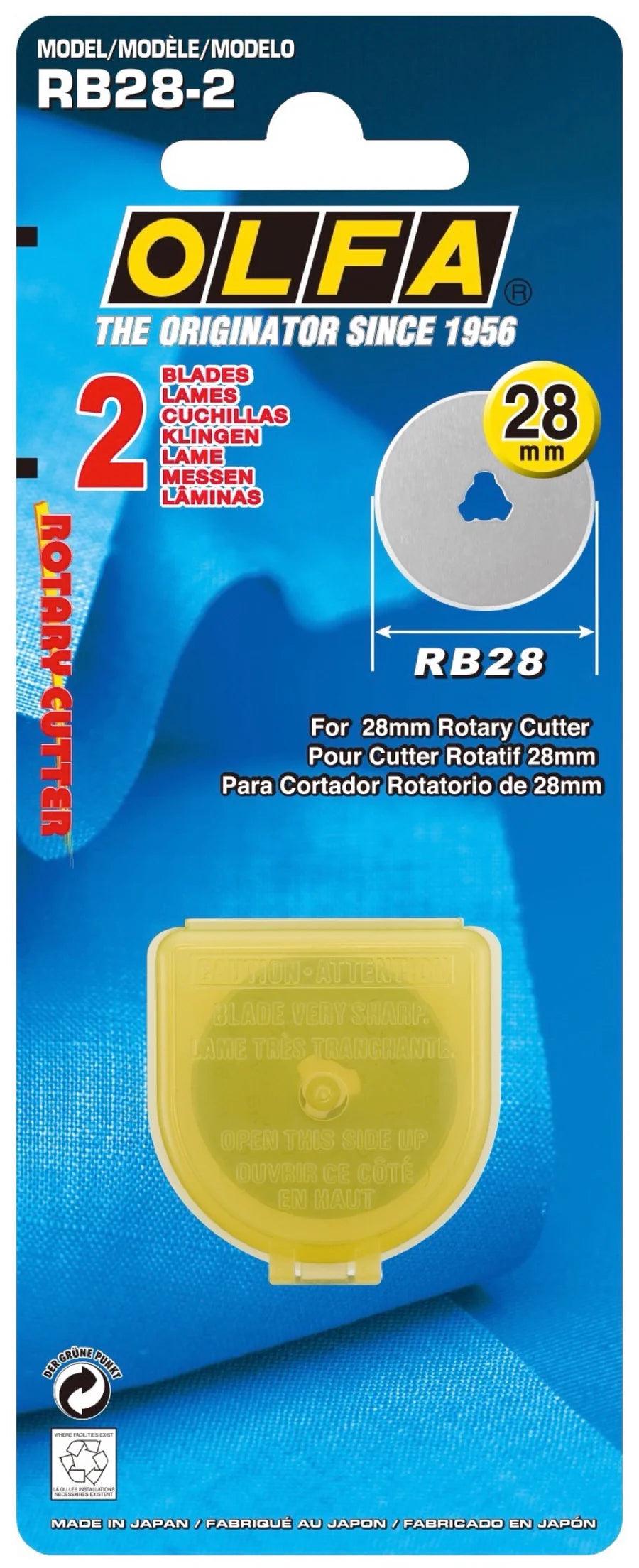 2 lames de rechange pour cutter Olfa - 28 mm