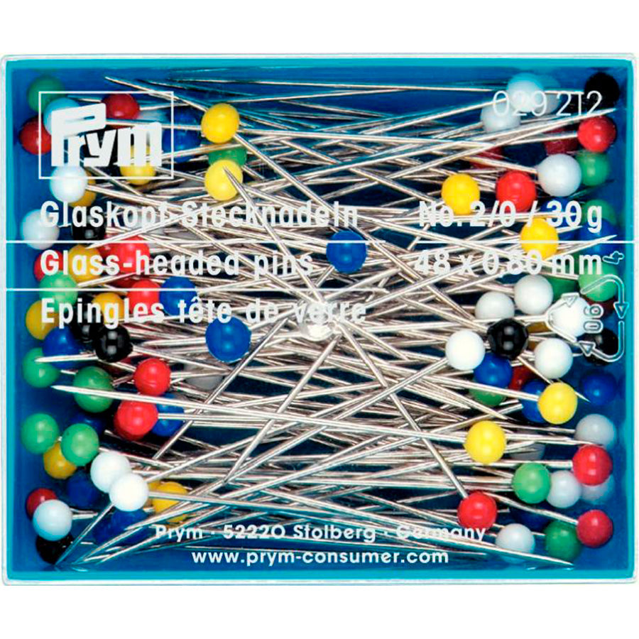 Box of 30 grs Prym extra-long glass head pins