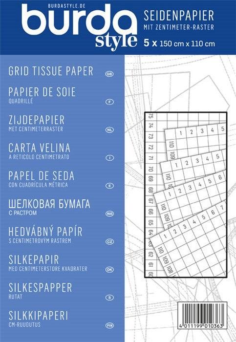 Burda grid tissue paper