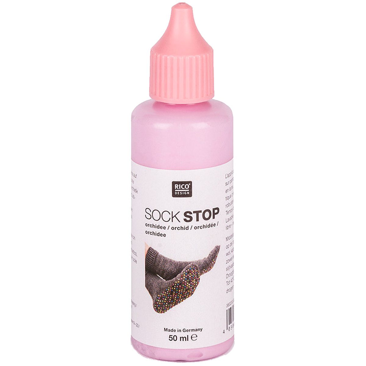 Anti -slip latex bottle for socks - pink