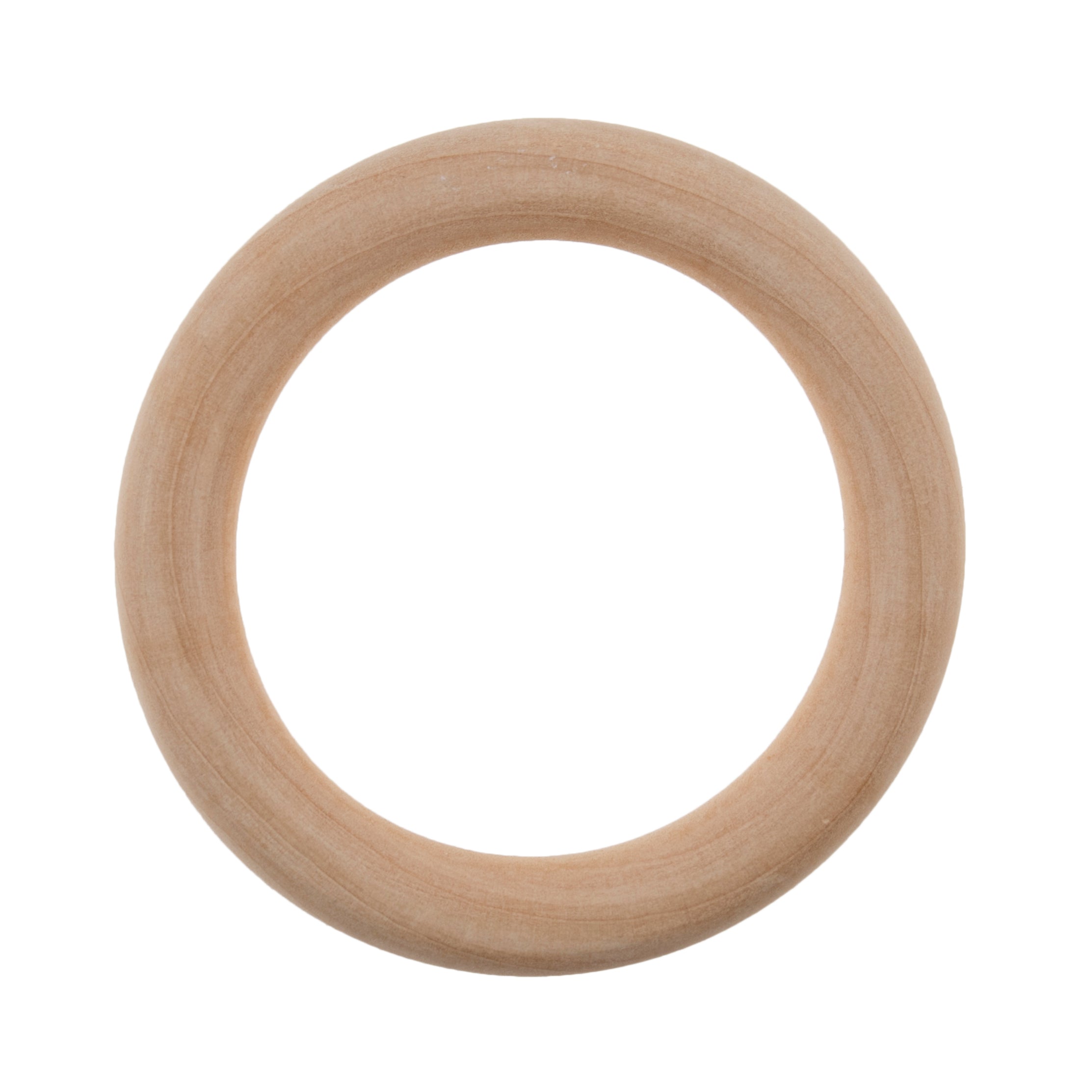 Wooden ring for rattles and mobiles 70 mm