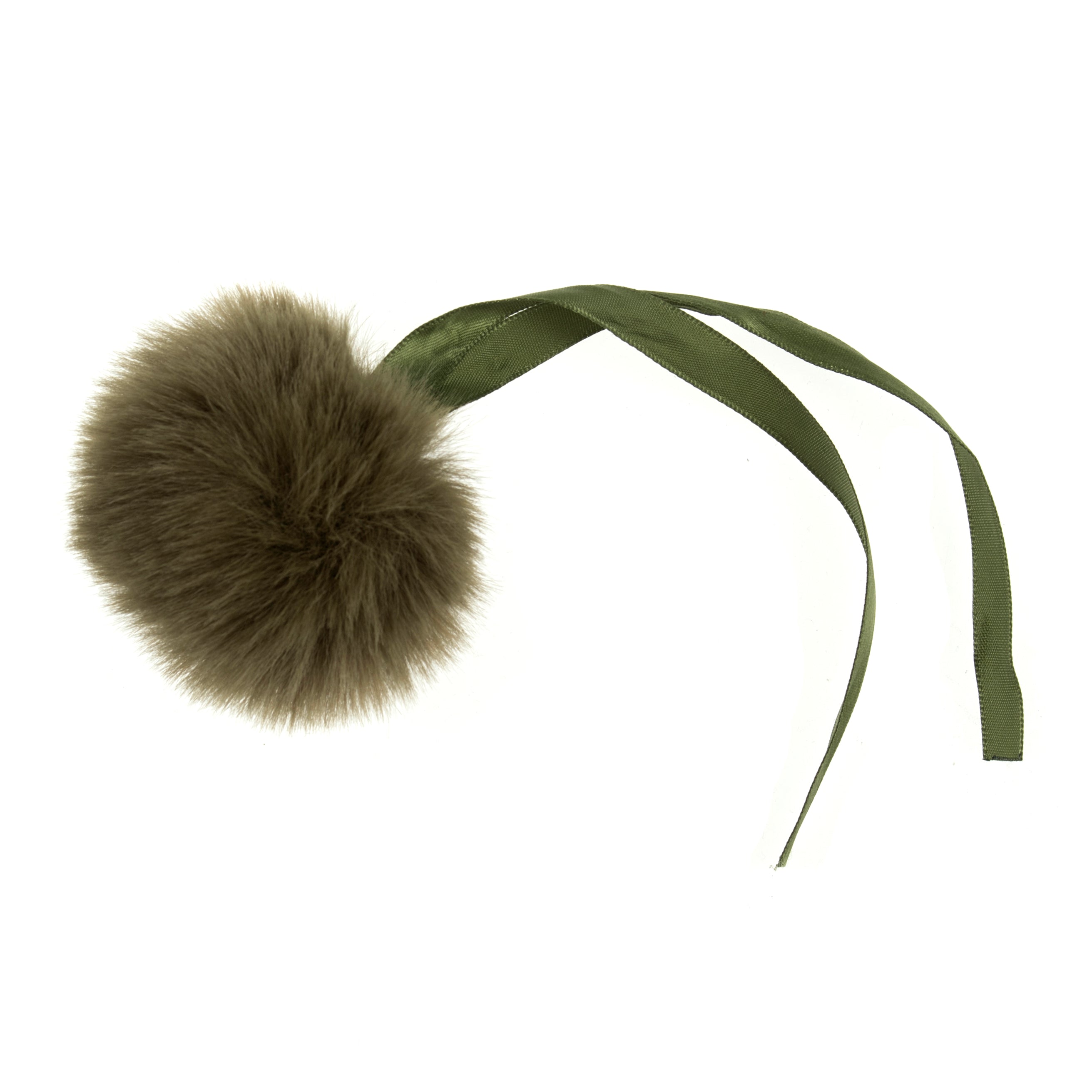 Pompom Nachahmungsfell 6 cm - Khaki