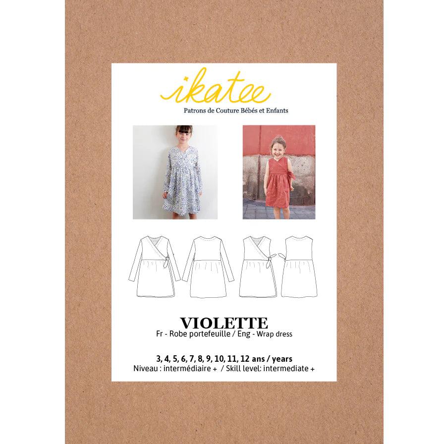 Violet dress pattern - Ikatee