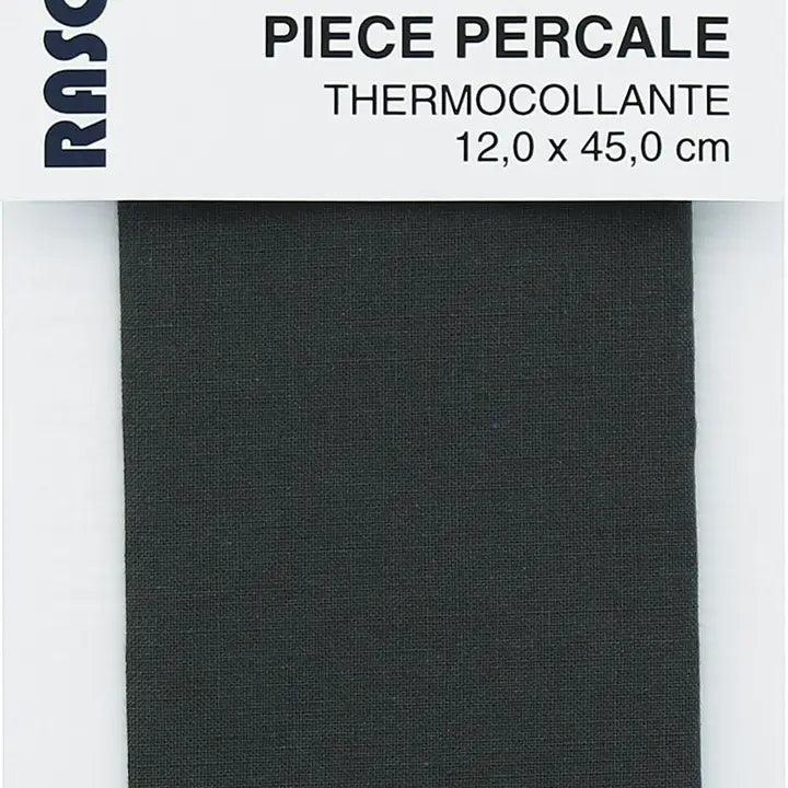 Percale thermocollante pour réparation - Gris anthracite