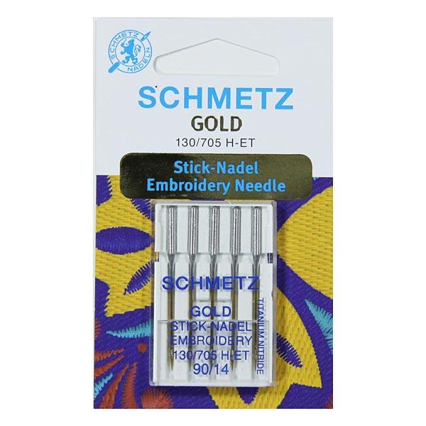 Gold Schmetz Machine Embroidery N ° 90