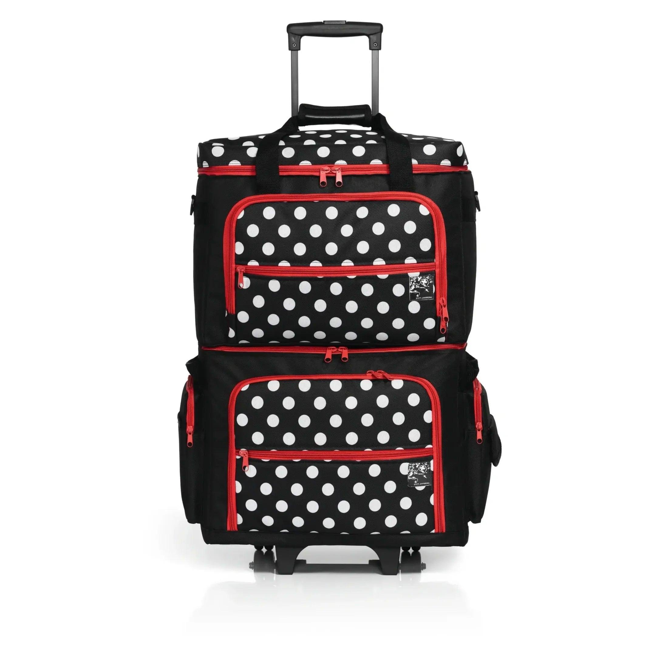 Trolley suitcase for sewing machine - Polka Dots