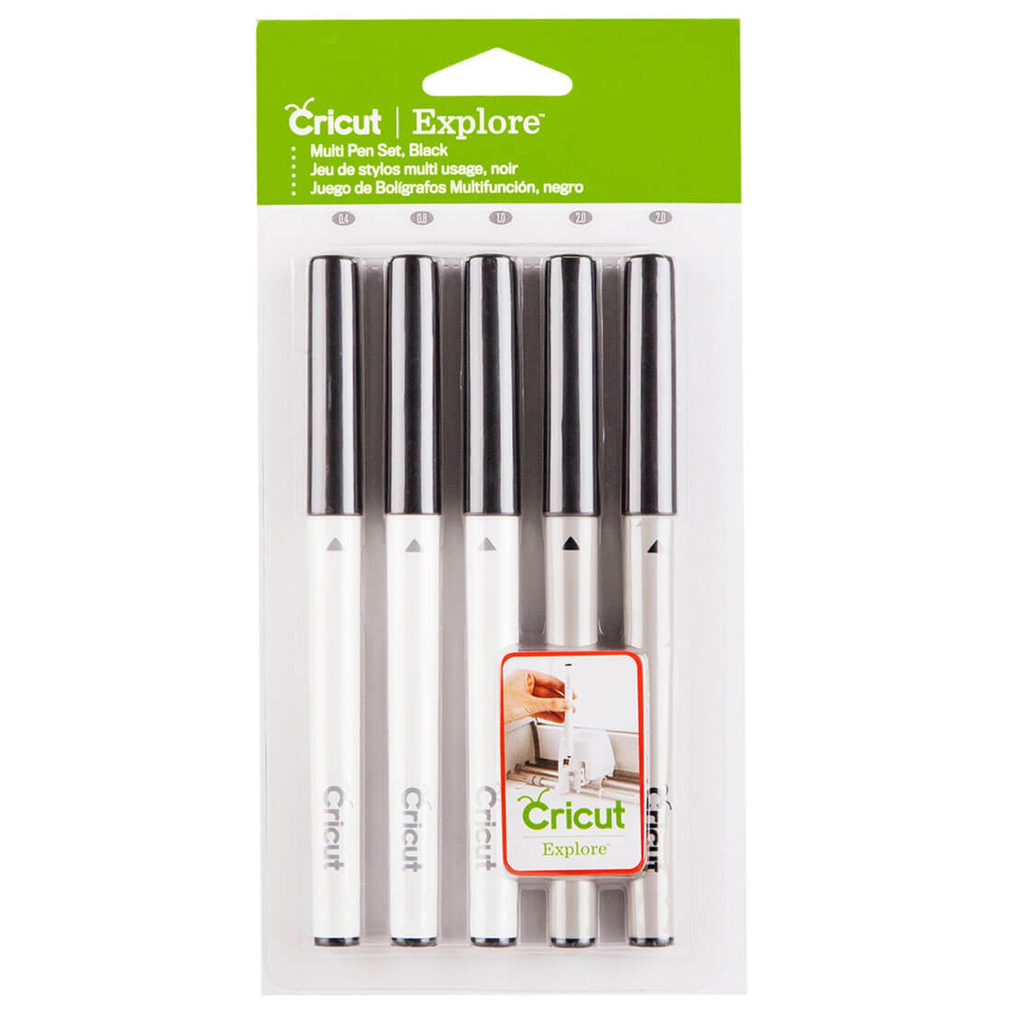 Set de 5 stylos multi-tailles noir Cricut