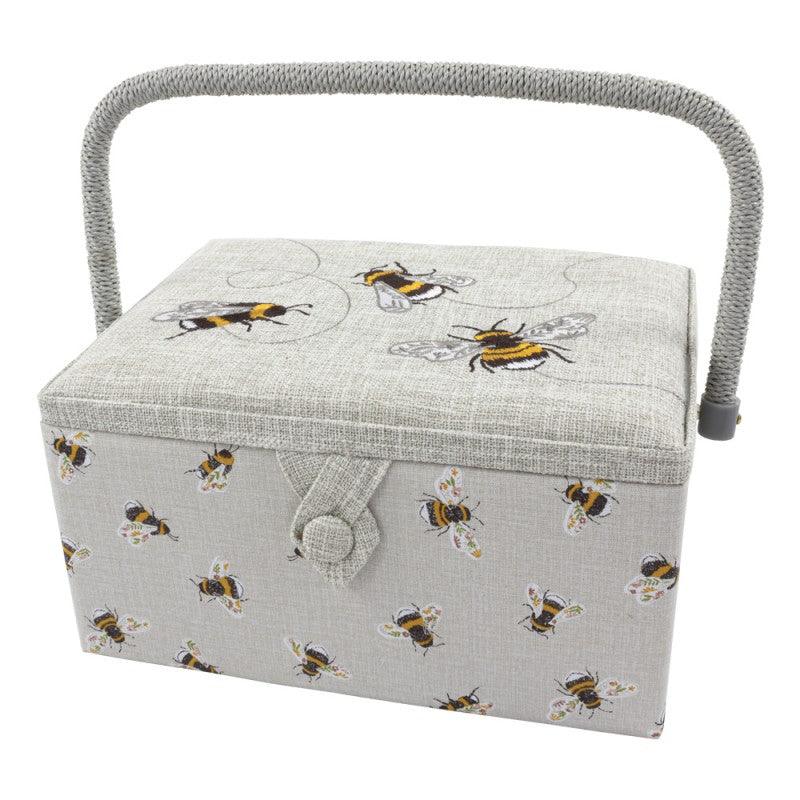 Boite à couture avec broderie - Abeille M