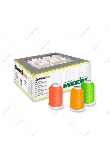 Box of 12 cones for overlock overlockbox Madeira - Neon Box