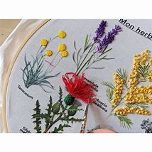 Embroidery kit - embroidered herbarium