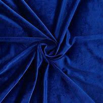 Tissu velours stretch - Bleu roy