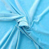 Samtstoff Stretch Samt - Aqua Blau