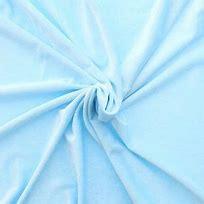 Tissu velours stretch - Bleu layette