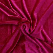 Tissu velours stretch - Fuchsia