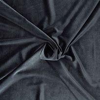 Stretch velvet fabric - Anthracite