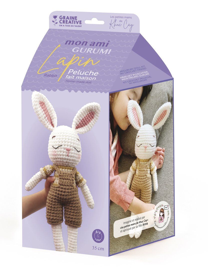 MY friend CROCHET KIT GURUMI - Rabbit Hochet