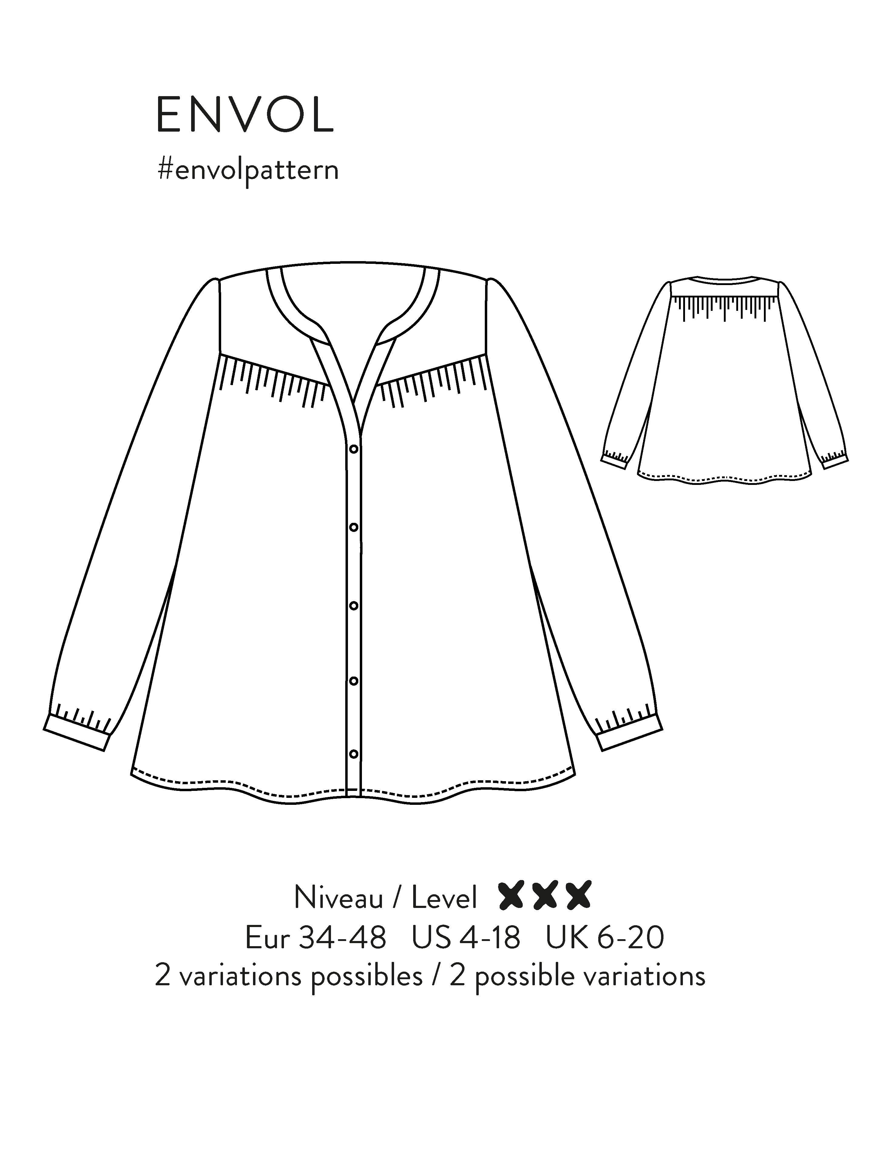 Blouse Patter Envol - Scämmit workshop