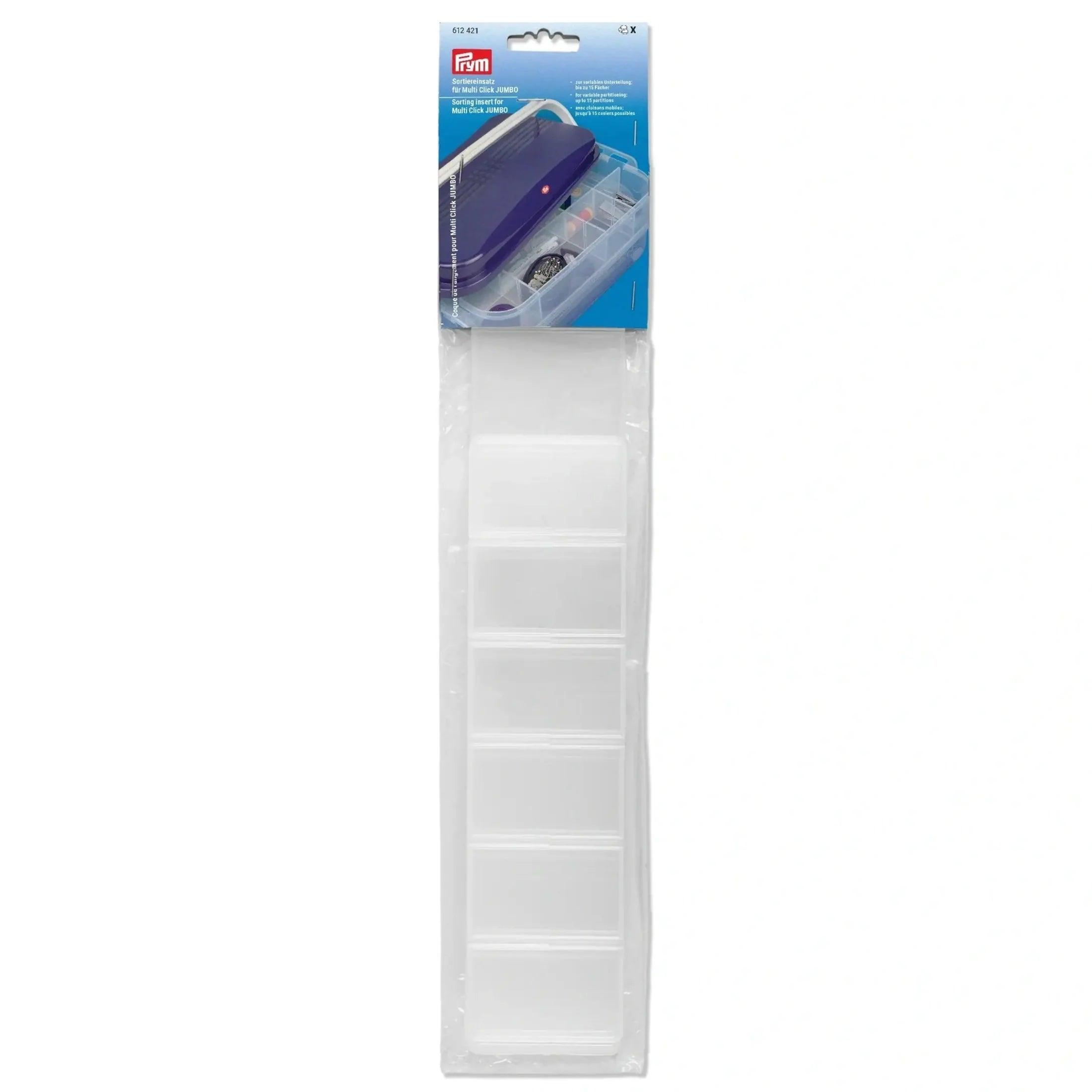 Storage separators for "jumbo" click boxes