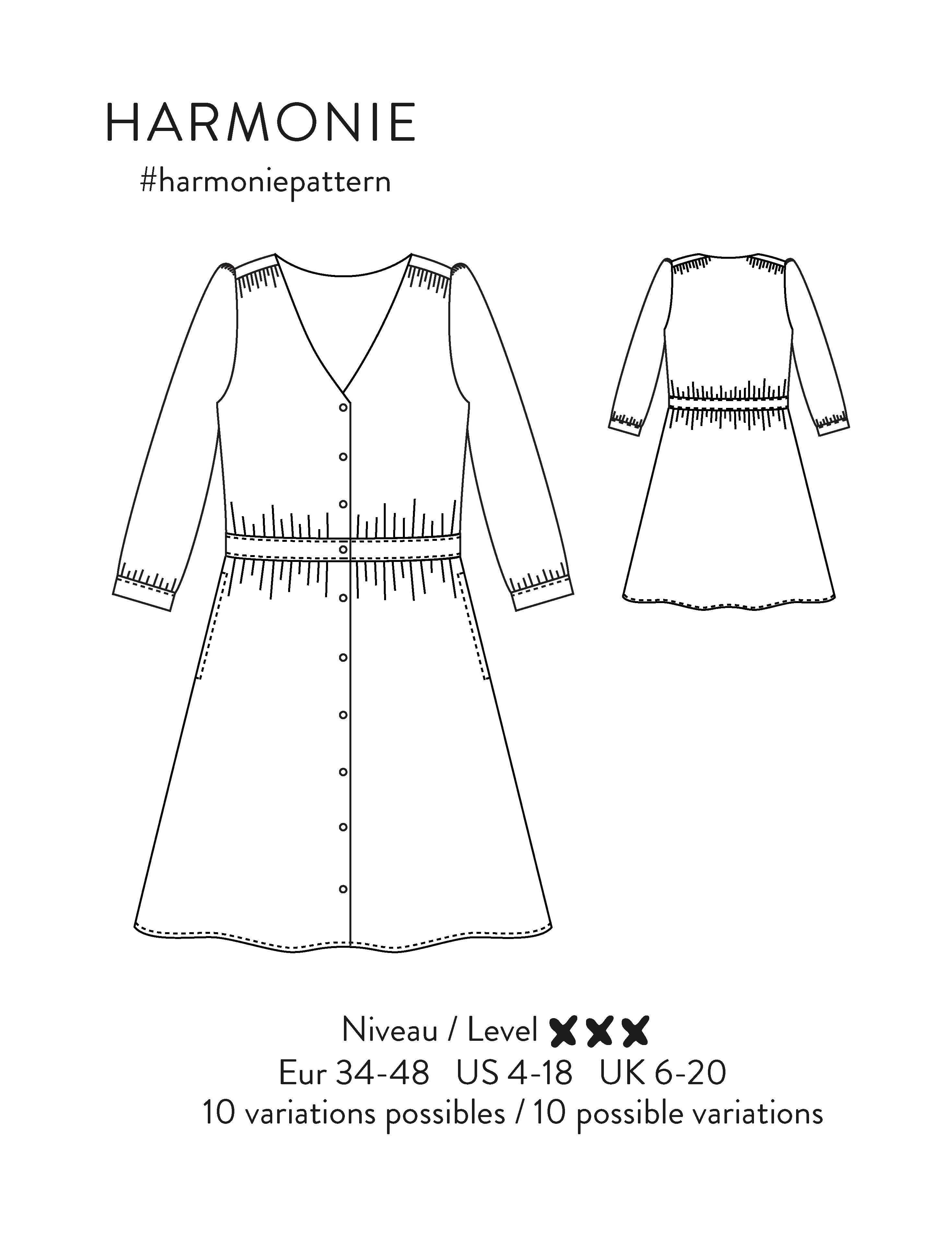 Harmony dress pattern - Scämmit workshop