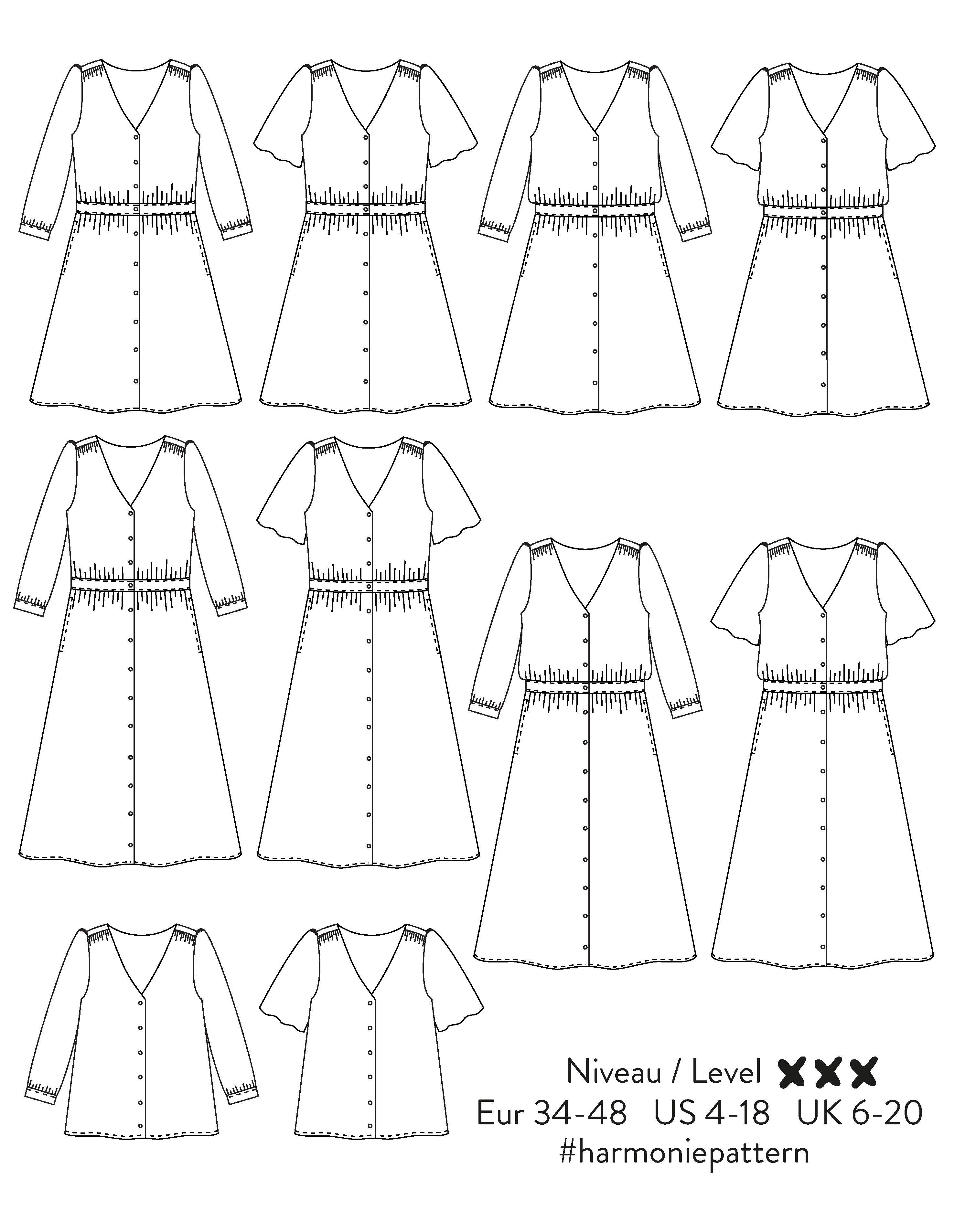 Harmony dress pattern - Scämmit workshop