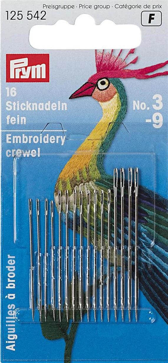 Embroidered needles - matching